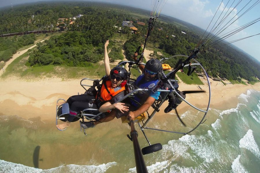 Paramotoring by the Bentotha beach – about 15 mins in the air